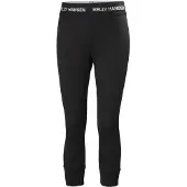 Helly Hansen Lifa Merino Midweight 3/4 Pant, dame, sort