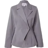 Pieces Blazer 'PCFalka' grå / hvid