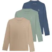 Abercrombie & Fitch Shirts mørkeblå / lysebrun / lysegrøn