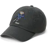 Ralph Lauren Polo Ralph Laurentil mænd. 710P04899001 Twill-kasket med mørkegrå polobjørn (OSFA), Casual, Bomuld