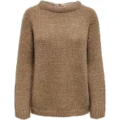 ONLY Pullover 'SHINE' brun
