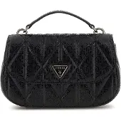 GUESS Skuldertaske 'Sac Bandoulière Betula Satchel Black' sort