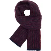 Boggi Milano Sjal navy / burgunder