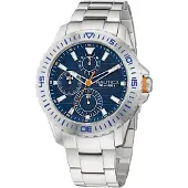 Nautica Analogt ur 'NST' navy / guld / sølv / hvid