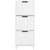 SoBuy Skoskab 50x130x19 cm Hvid