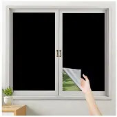 INF DIY mørklægningsgardin Black 145 x 100 cm
