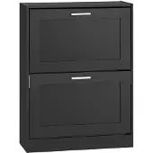 SoBuy Skoskab Sort 60x80x25 cm