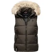 MARIKOO Vest 'Eisflöckchen' creme / antracit