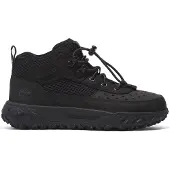 Timberland Timberlandtil drenge. TB0A64DR0151 GreenStride Motion 6 low top lædersko med snørebånd, sort (33), Fast, Blonder, Casual, Sport, Udendørs, b