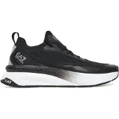 Emporio Armani EA7unisex. 7X000343_AF18639 Crusher Sonic Knit Sneakers sort (40 2/3), Hvid, Fast, Blonder, Casual, Sport, Multisport