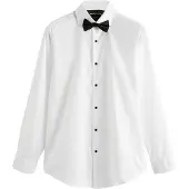 Next Forretningsskjorte sort / hvid