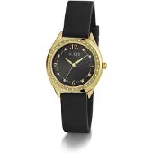 GUESS Analogt ur 'Charlotte' guld / sort