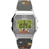 Timex Digitalur 'Peanuts Space' gul / grå / sølv / hvid