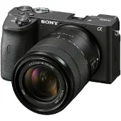 Sony a6600 ILCE-6600M - Digitalkamera - spejlløst - 24.2 MP - APS-C - 4K / 30 fps - 7.5x optisk zoom E 18-135 mm OSS-objektiv - Wi-Fi, NFC, Bluetooth - sort