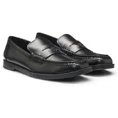 HUGO Loafers med stablet logo i imiteret læder