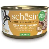 Schesir Økonomipakke Complete Nutrition Filet i gelé 24 x 85 g - Tun med kylling