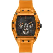 GUESS Analogt ur 'Phoenix' orange / sort