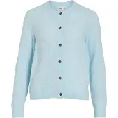 Vila Violi O-neck Rib Knit Cardigan