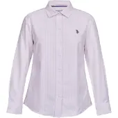U.S. POLO ASSN. Bluse 'UWGina' lyserød / hvid
