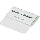 Durable Navneskilt 40x75 mm transparent med tuck flap - (25 stk.)