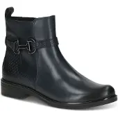 Caprice Bootie, blue, made of Leather with Block heel, Size 36