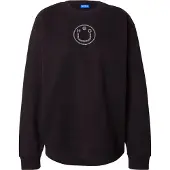 HUGO Sweatshirt i bomuld med Happy -logo i rhinsten