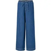 Pieces Pcsilke Mw Pull Up Wide Fit Jeans