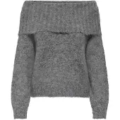 ONLY Pullover 'ONLShine' grå-meleret