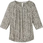 Sheego Bluse ecru / sort