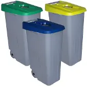 Denox Pack Open Genbrugsbeholder 110l 3 Enheder