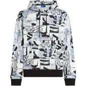 Karl lagerfeld JEANS Sweatshirt dueblå / sort / hvid