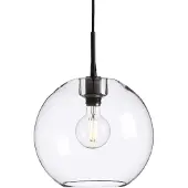 BELID Gloria pendel Ø32 cm Sort/Transparent glas