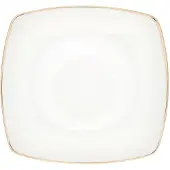 Lumarko Porcelianinė pietų lėkštė MariaPaula Moderna Gold, baltos sp., 25 x 25 cm
