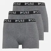 BOSS Drenge Tre Pak Boxer Shorts Grå Melange