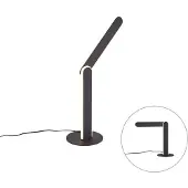 QAZQA Design bordlampe sort inkl. LED 3-trins dæmpbar - Gate