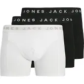 Jack & Jones Boksershorts 'JACBENNETT' beige / sort / hvid