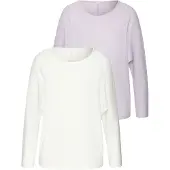 Vivance Shirts creme / lavendel