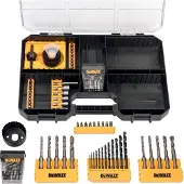 DeWalt 102-delt sæt af boremaskiner, bits og stikdåser