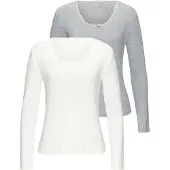 Vivance Shirts grå-meleret / hvid