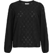 Vila Asta O-neck Top T-shirt Med Lange ærmer