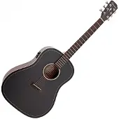 Hartwood Artiste Dreadnought Electro Acoustic Guitar Black