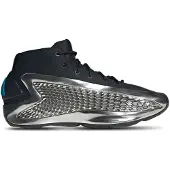Adidas Herre Anthony Edwards 1 Mid 'Chrome' Basketball Sko Core Black/Silver Metallic/Core Black