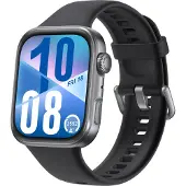 Huawei Watch Fit 4 - Aluminiumslegering - smart ur med rem - fluoroelastomer - sort - håndledsstørrelse: 130-210 mm - display 1.82 - Bluetooth - 27 g - aluminium sort