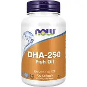 Now , DHA-250, Fiskeolie, 120 Myggekapsler