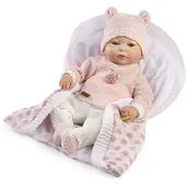MuÑecas Guca Lea Håndmalet Præmatur Baby Genfødt Hårløs 38 Cm