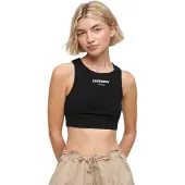 Superdry Superdrytil kvinder. W6011659A Sports-bh Core sort (XXS), Hvid, Bomuld, Multisport