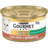 Purina Guld Gourmet Mousse And Med Spinat 24x85g Kattefoder