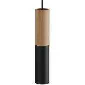 Creative Cables Tub-e14 Træ-og Metalrør Til Spotlight Med Dobbeltringelampeholder