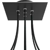 Creative Cables Krovnq207f103 Rose-one Square Matte Black Brusesæt