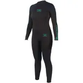 Ocean & Earth Surf School 3 Mm Dame Våddragt I Neopren Med Lange ærmer Og Lynlås På Ryggen